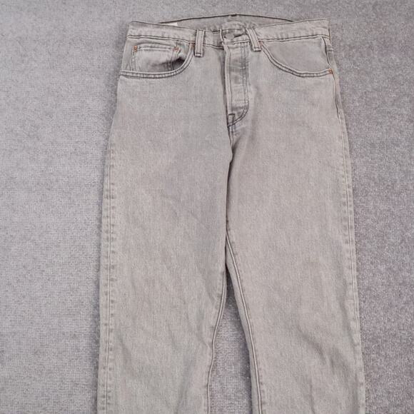 Levi's 501 Red Tab 26x28 Inseam 27 Gray Denim Jeans - Picture 7 of 13